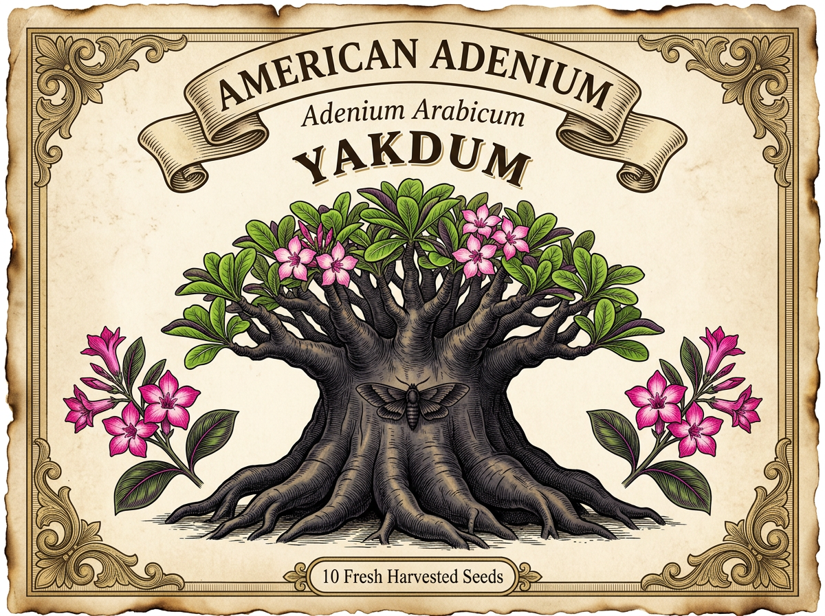 Adenium arabicum 'Yakdum' — Black Giant Thai Hybrid Seeds
