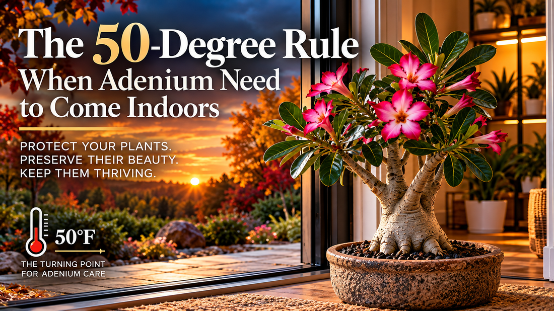 When to bring Adenium indoors