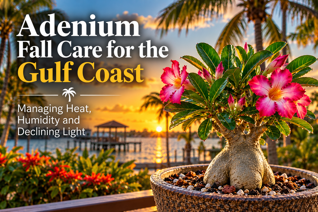 When Summer Watering Turns Dangerous: Gulf Coast Adenium Fall Guide
