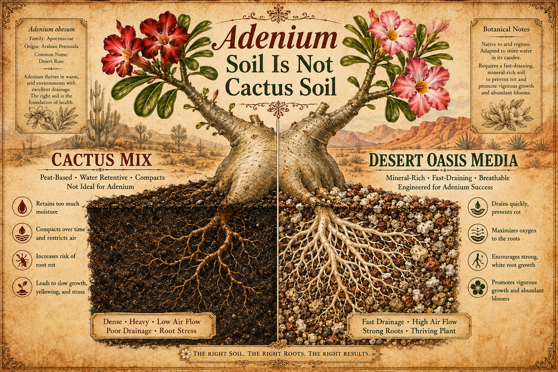 Adenium Soil Is Not Cactus Soil: Why the Mix Matters More Than You Think