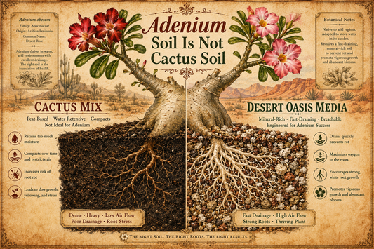 Adenium Soil Is Not Cactus Soil: Why the Mix Matters More Than You Think