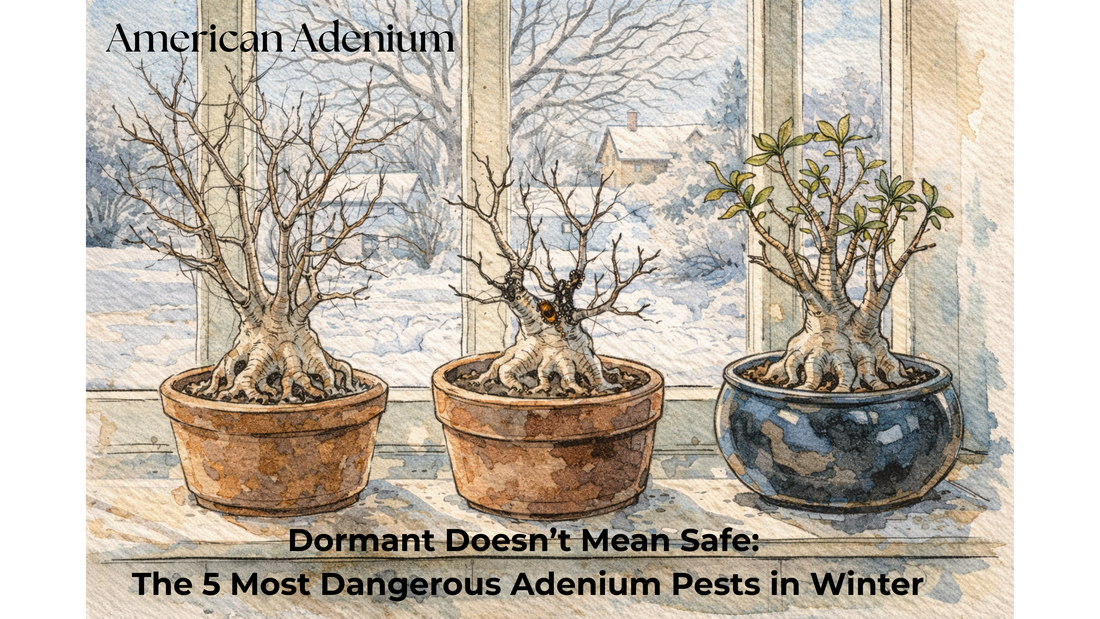 Dormant Doesn’t Mean Safe: The 5 Most Dangerous Adenium Pests in Winter