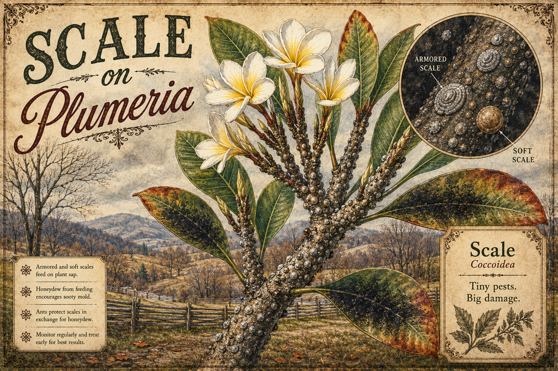 Scale on Plumeria — Cold Climate Growing Guide for USDA Zones 3–7b