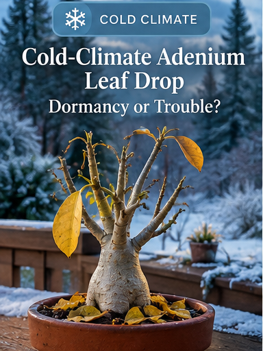 Cold-Climate Adenium Leaf Drop: Dormancy or Trouble?