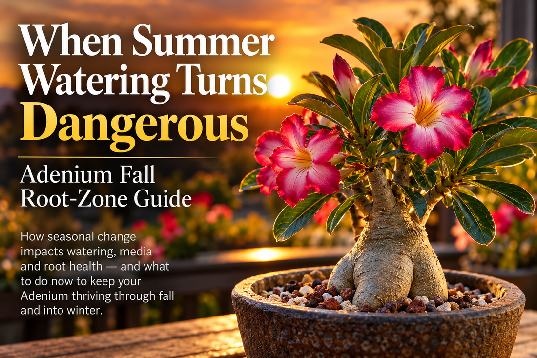 When Summer Watering Turns Dangerous: Adenium Fall Root-Zone Guide