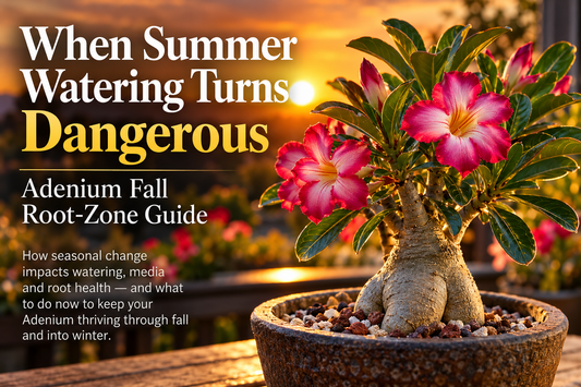 When Summer Watering Turns Dangerous: Adenium Fall Root-Zone Guide