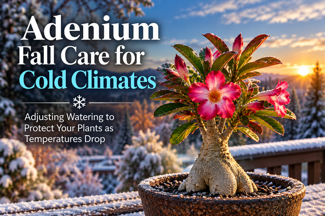 When Summer Watering Turns Dangerous: Cold-Climate Adenium Fall Guide