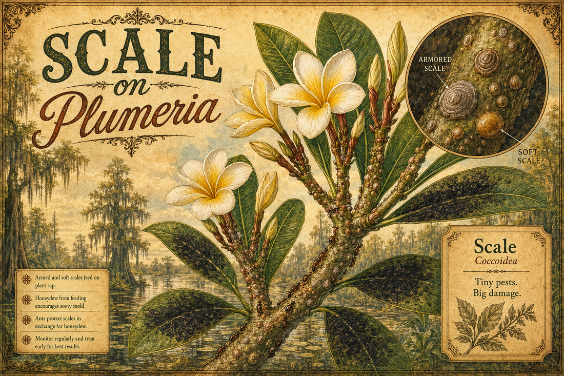 Scale on Plumeria — Gulf Coast Growing Guide for FL, AL, LA & MS