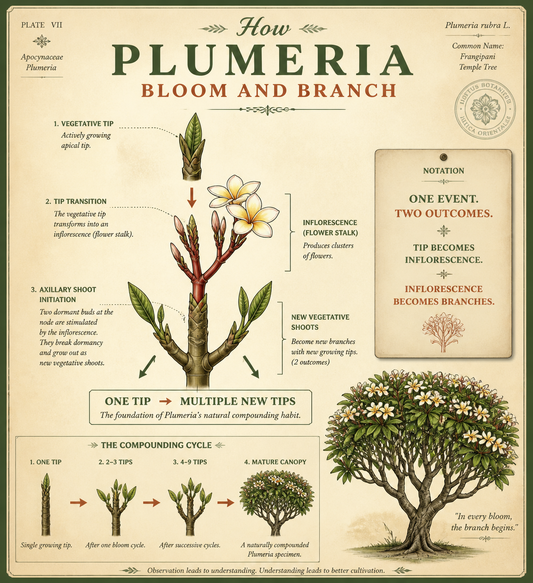 How Plumeria Bloom and Branch at the Same Time — and Why It Matters
