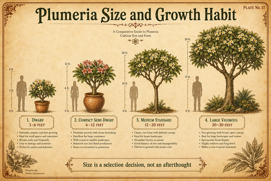Plumeria Size and Growth Habit: Choosing the Right Plant for Your Situation