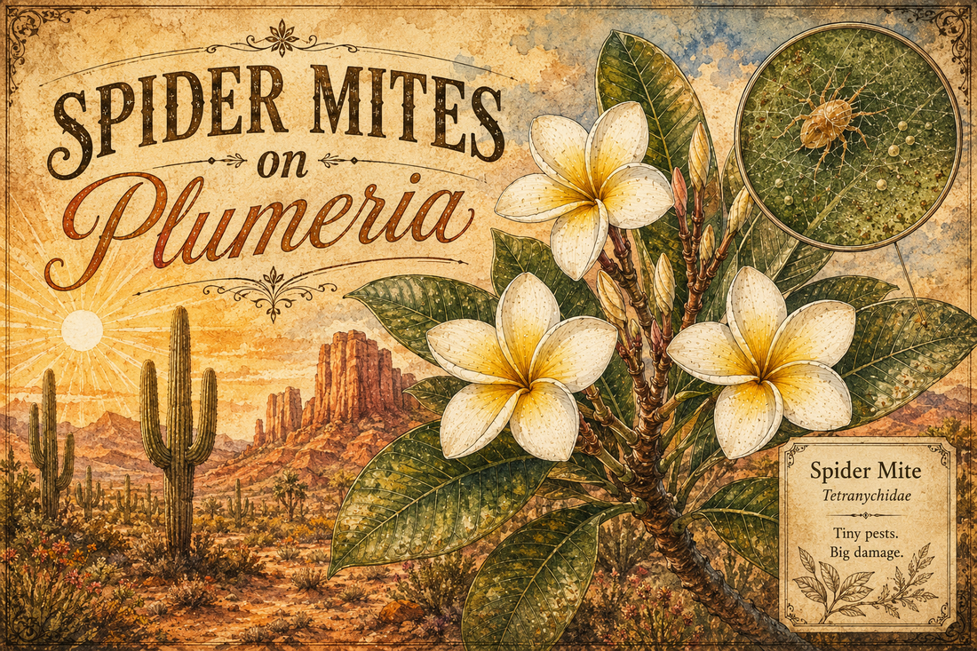 Spider Mites on Plumeria — Western Growing Guide for AZ, CA, NV, TX, NM & OK