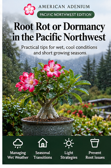 Pacific Northwest Adenium root rot and dormancy guide