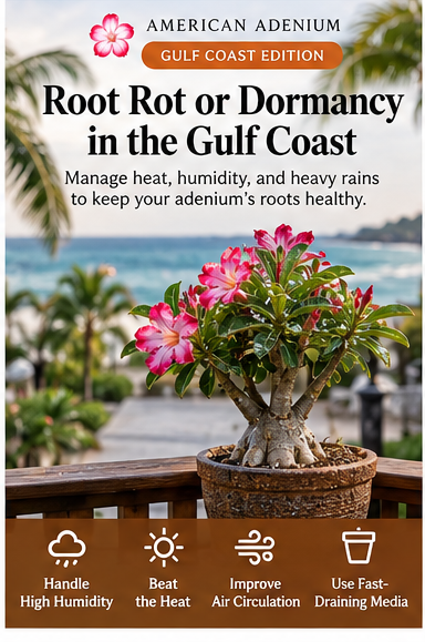 Root rot or dormancy in Adenium — gulf coast guide
