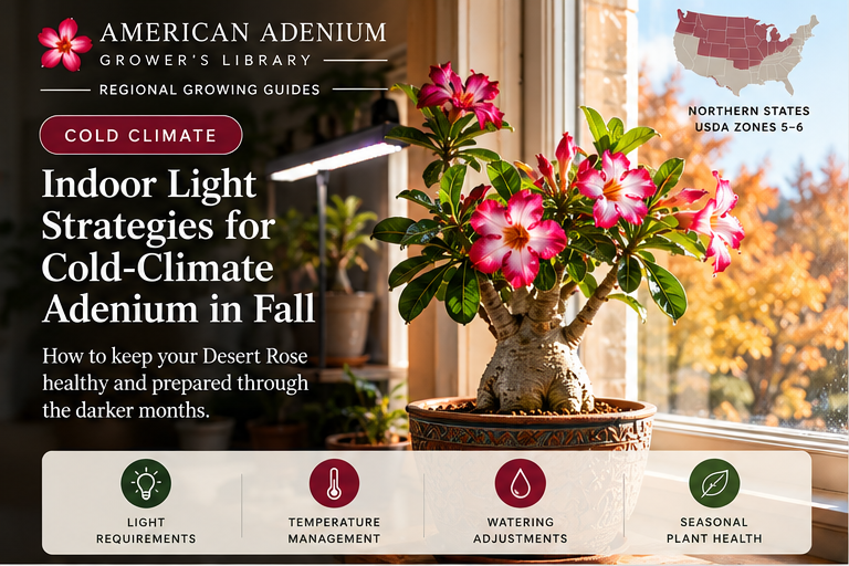 American Adenium cold regional fall growing guide cover
