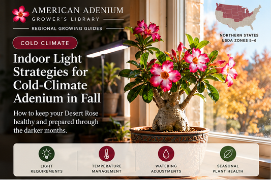 American Adenium cold regional fall growing guide cover