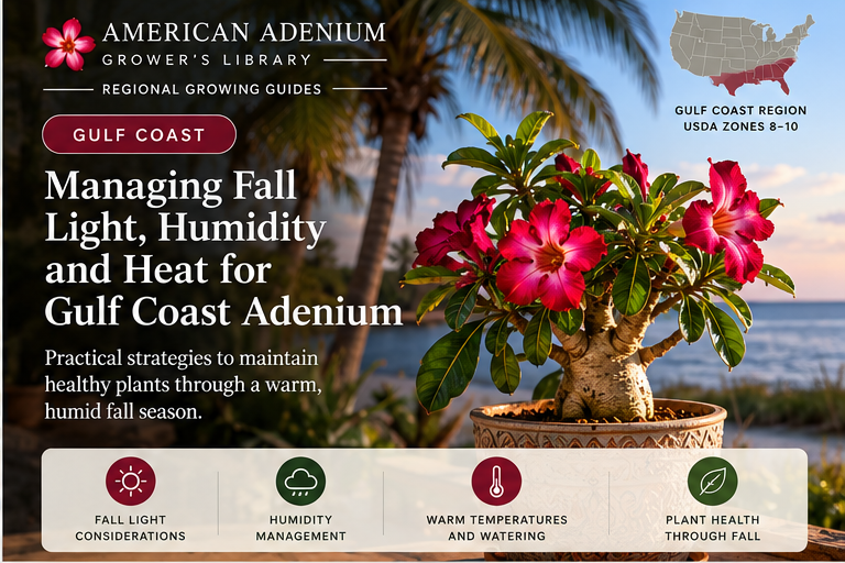 American Adenium gulf regional fall growing guide cover