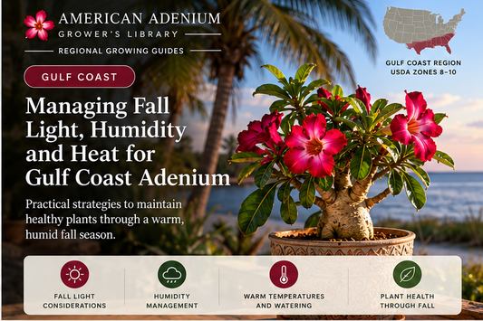 American Adenium gulf regional fall growing guide cover