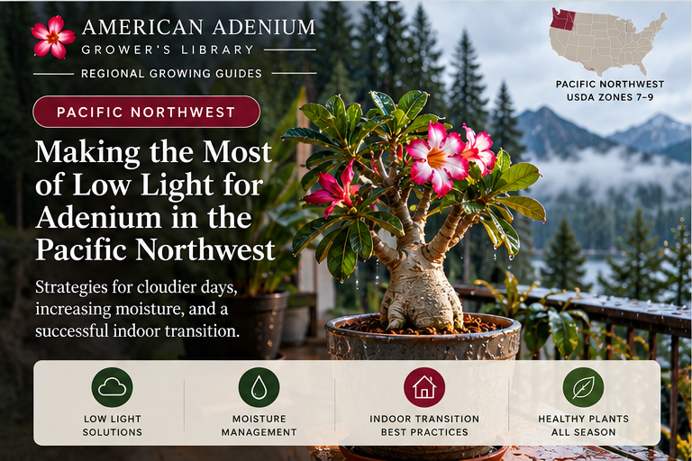 American Adenium pnw regional fall growing guide cover