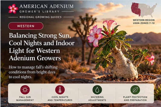 American Adenium west regional fall growing guide cover