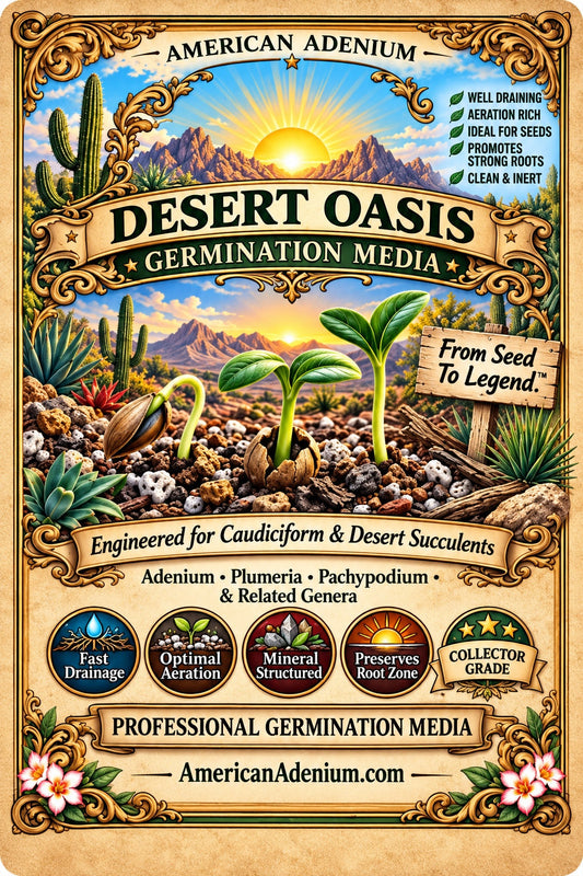 Actual Desert Oasis Germination Media packaging artwork