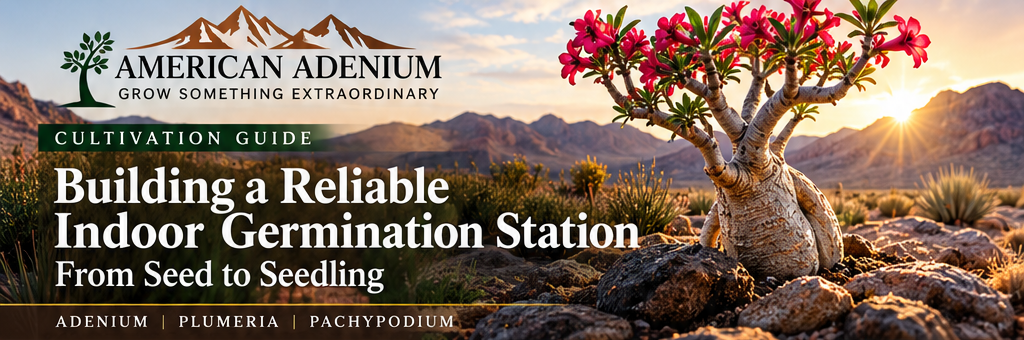 American Adenium desert rose cultivation guide header
