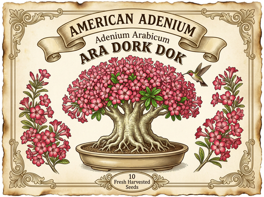 Adenium arabicum 'Ara Dork Dok' — Explosive Bloom Thai Hybrid Seeds