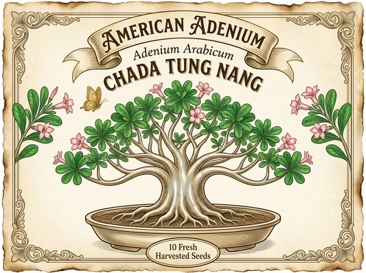 Adenium arabicum 'Chada Tung Nang' — Golden Skirt Crown Thai Hybrid Seeds