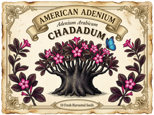 Adenium arabicum 'Chadadum' — Black Crown Thai Hybrid Seeds