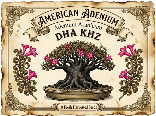 Adenium arabicum DHA KHZ — Ultra-Compact Thai Hybrid Seeds