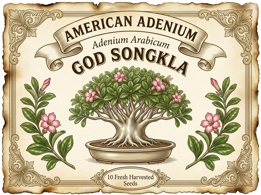 Adenium arabicum 'God Songkla' — Symmetrical Dome-Crown Thai Hybrid Seeds