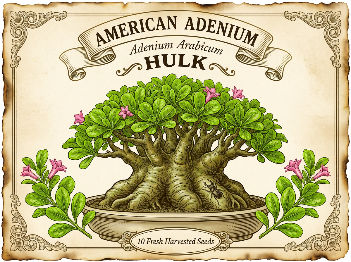 Adenium arabicum 'Hulk' — Heavy-Build Thai Hybrid Seeds