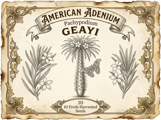 Pachypodium geayi — Silver Pachypodium Caudiciform Seeds - 10 Seed Pack