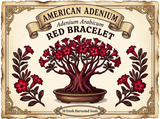Adenium Arabicum Red Bracelet 10 seeds package
