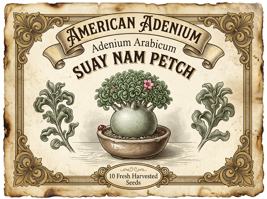 Adenium arabicum 'Suay Nam Petch' — Ultra-Miniature DHA Thai Hybrid Seeds