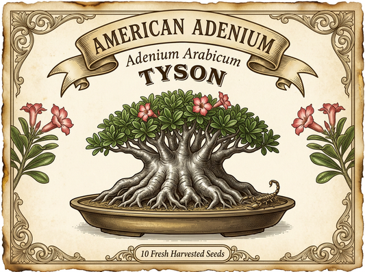 Adenium arabicum ‘Tyson’ — Heavyweight Lateral-Growth Thai Hybrid Seeds